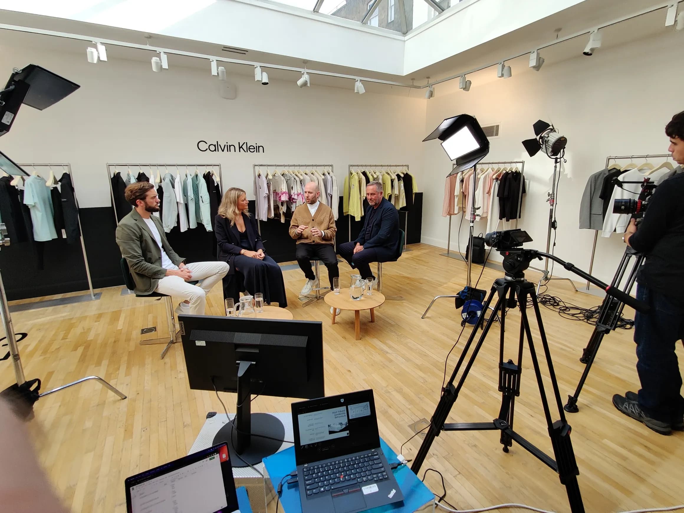 A professionally produced panel discussion setup representing sponsor-ready event experiences.